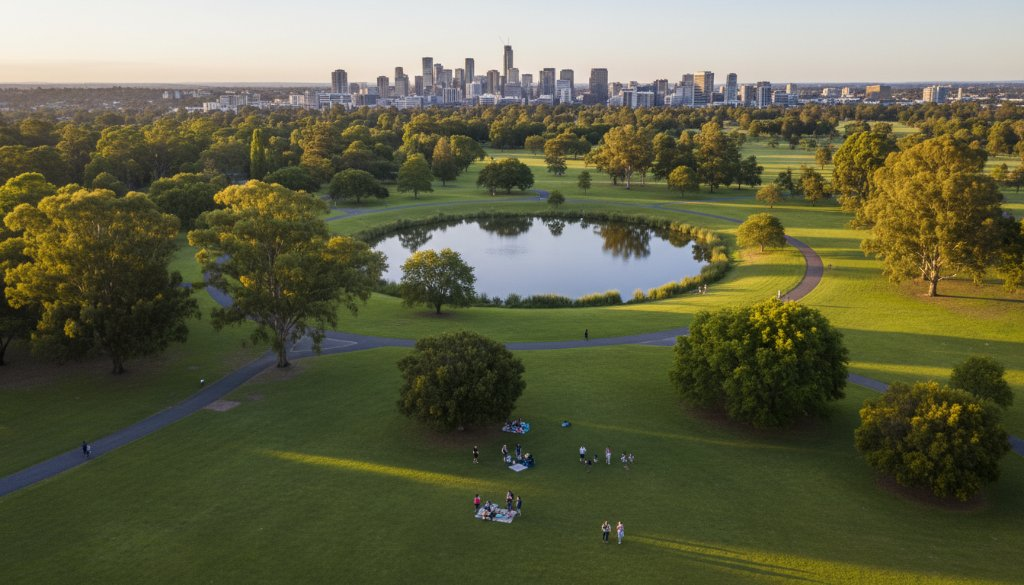 Box Hill aerial views capturing local landmarks: Stunning Perspectives