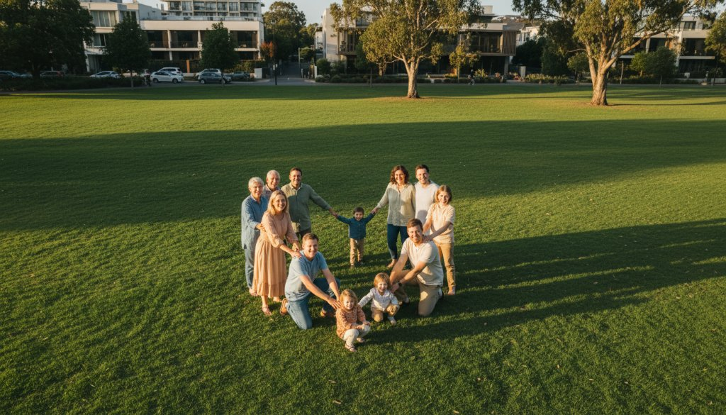 Box Hill family aerial portraits memorable moments: Your legacy