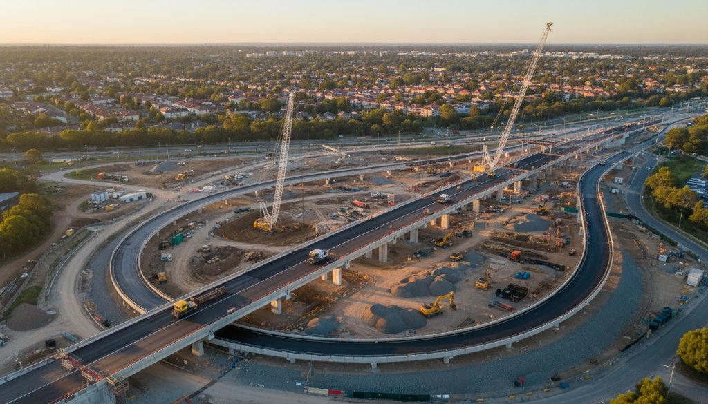 Box Hill transport infrastructure drone project updates: SkyShots