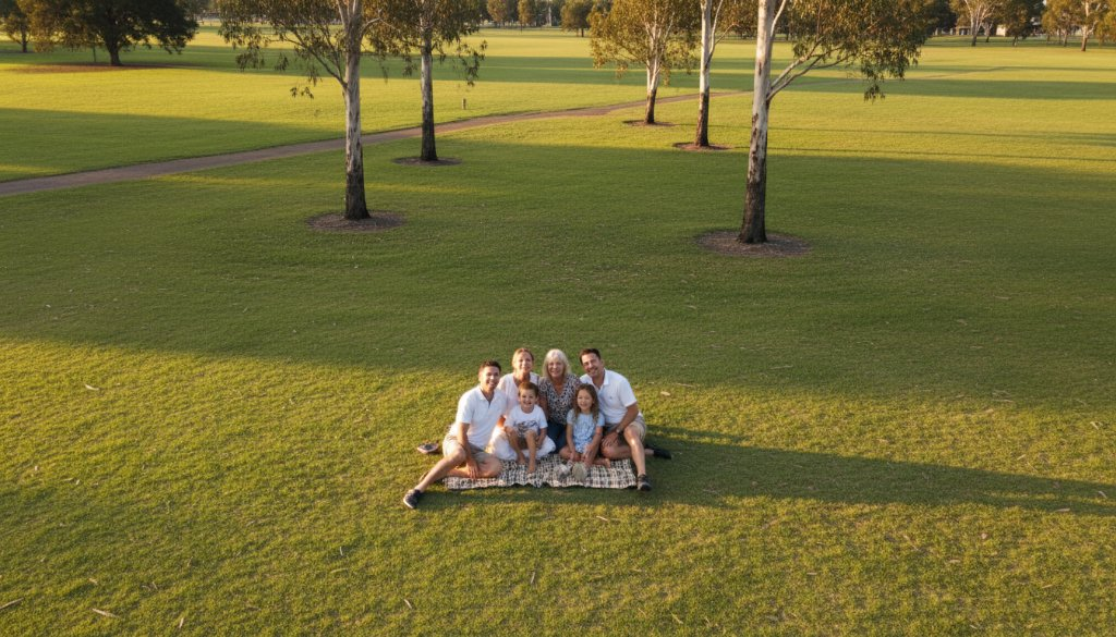 Capturing Epping family aerial photos moments, SkyShots.