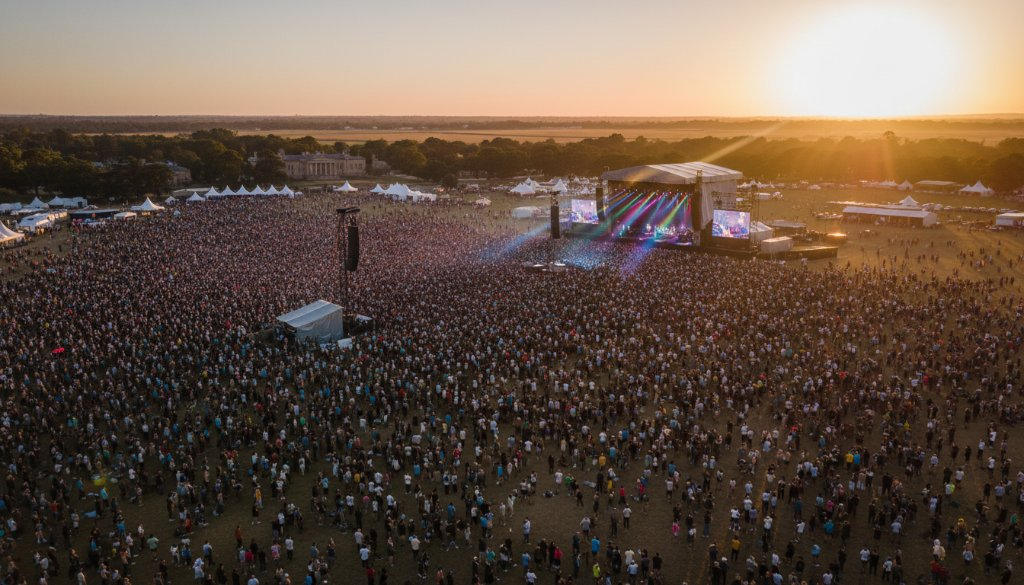 Capturing Werribee live music festival aerial magic: SkyShots