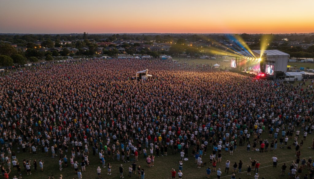Cheltenham concert drone photography captures unforgettable moments: SkyShots