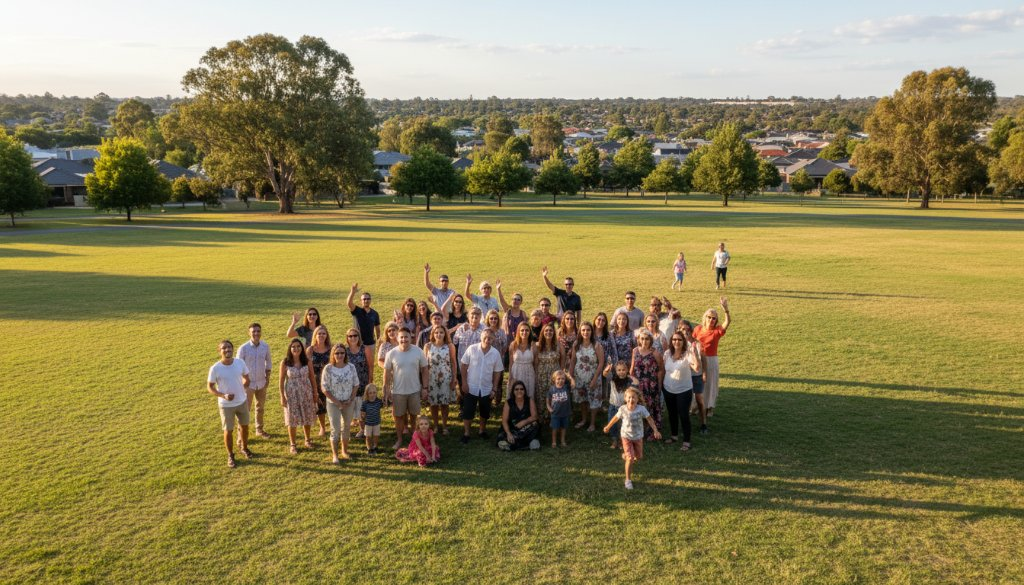 Doncaster group aerial photos family reunions: Epic Memories