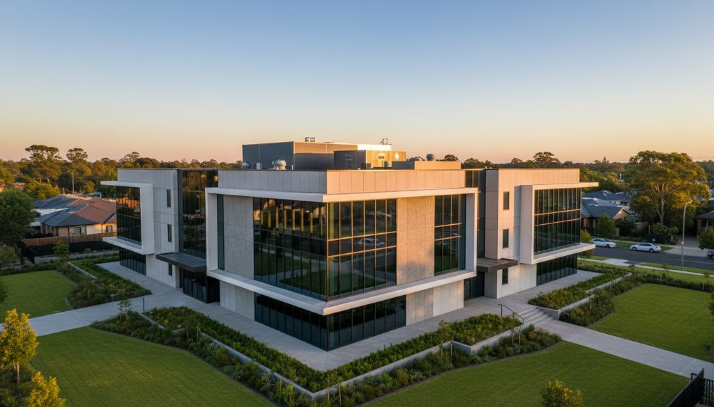 Elevating Cranbourne architectural aerial photography: SkyShots’ expertise