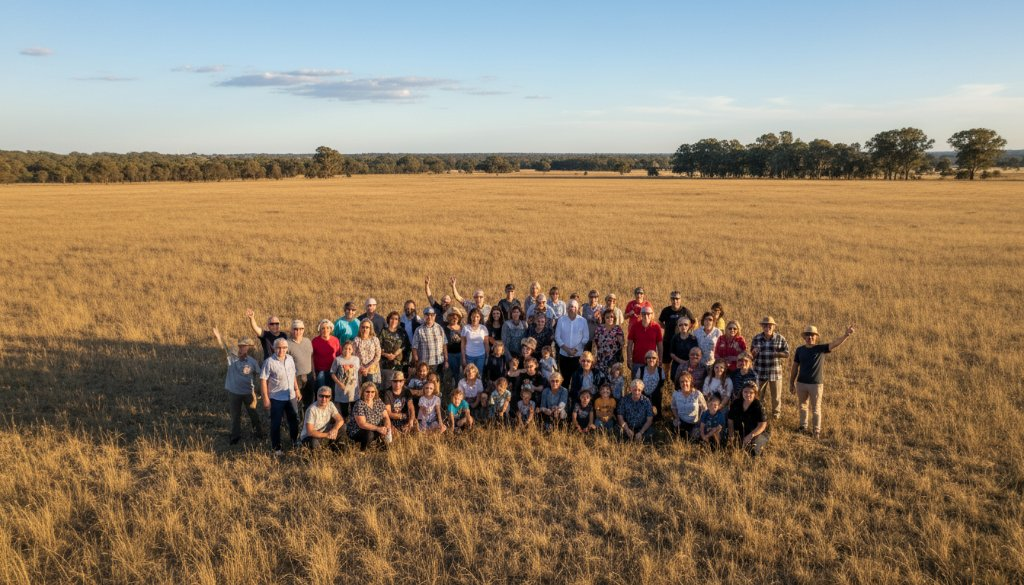 Epic Rockbank Aerial Group Portraits: Capture Your Event