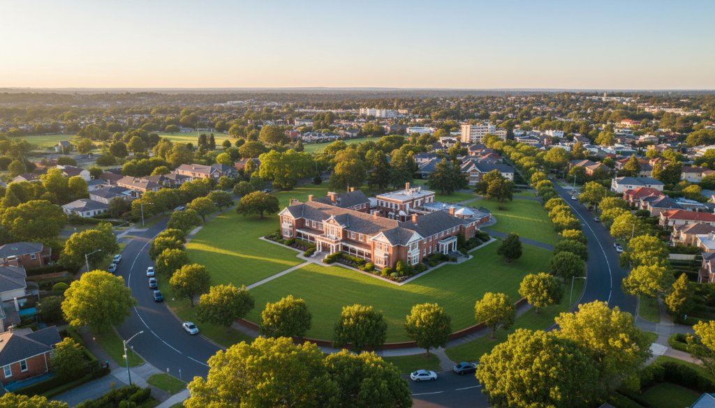 Epping’s iconic landmarks from above drone photography: Sky-High Views