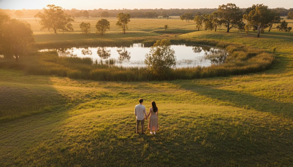 Keysborough aerial portrait photography capturing unique moments: Sky-high art