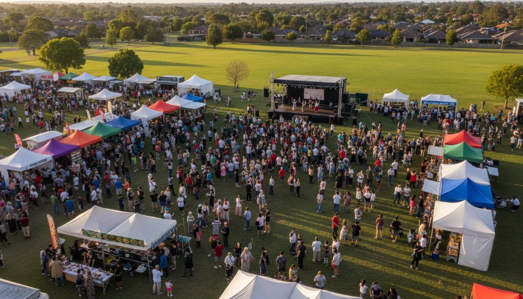 Keysborough cultural event drone photography: Capture the Magic