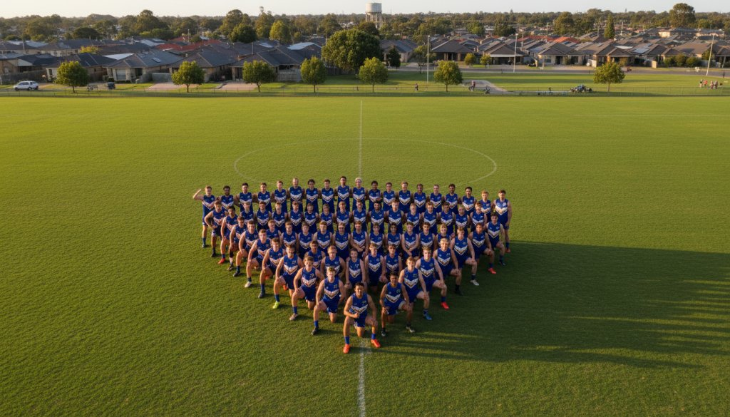 Keysborough sporting club aerial team photo: Epic Moments