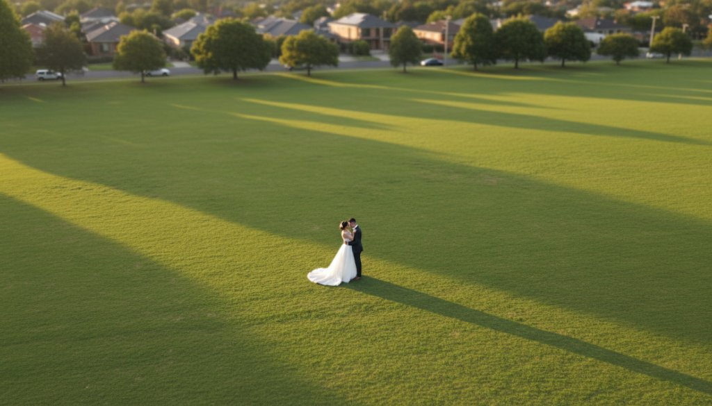 Keysborough wedding drone photography unique perspectives captured
