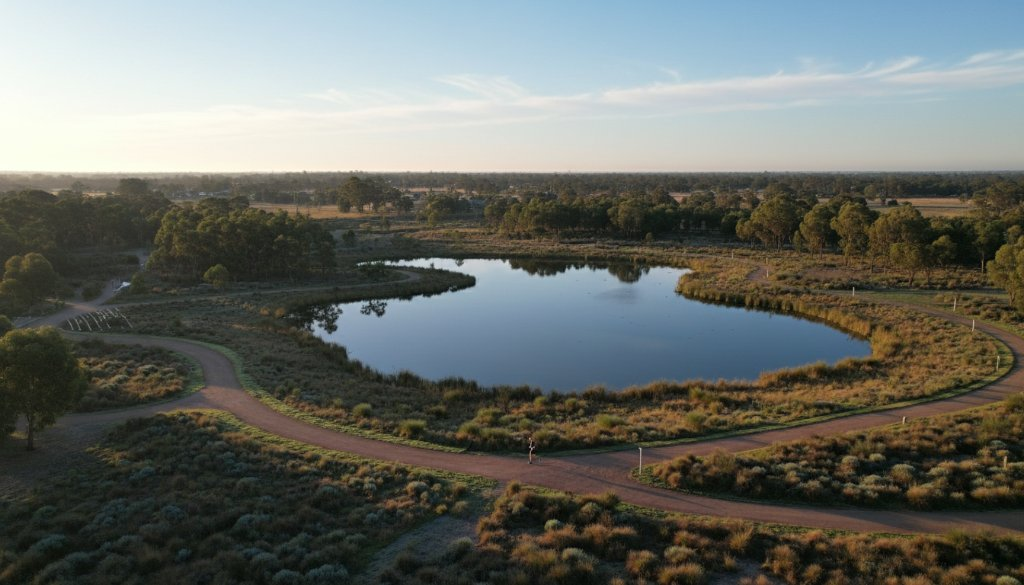 Melton Botanic Garden aerial photography: Sky-High Views
