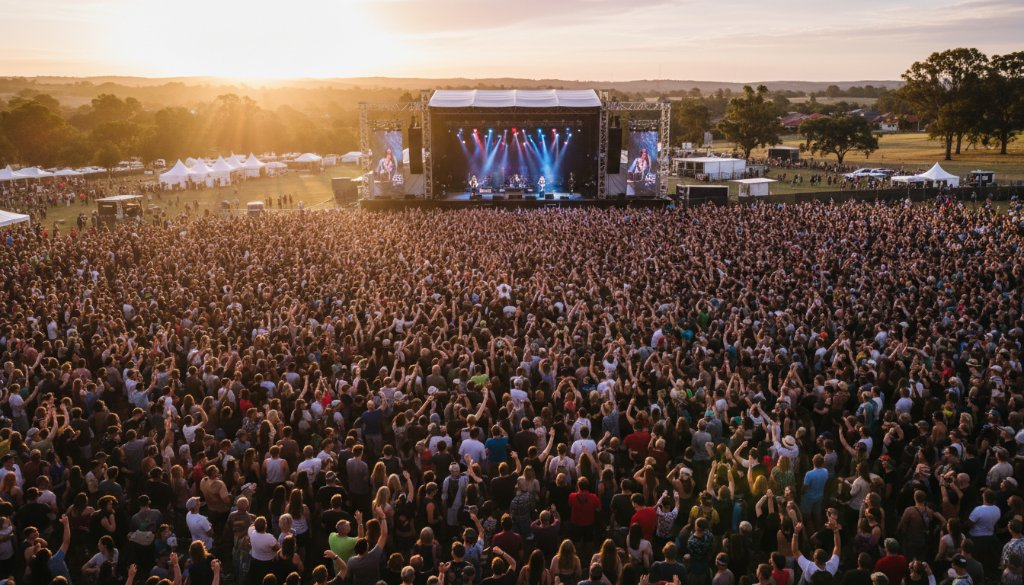 Melton concert drone photography epic moments captured