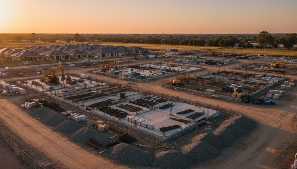 Melton construction progress drone aerial monitoring: See Your Build Soar!