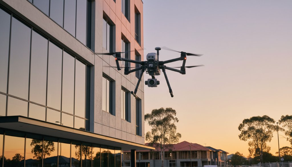 Officer building facade aerial inspection: Safer views
