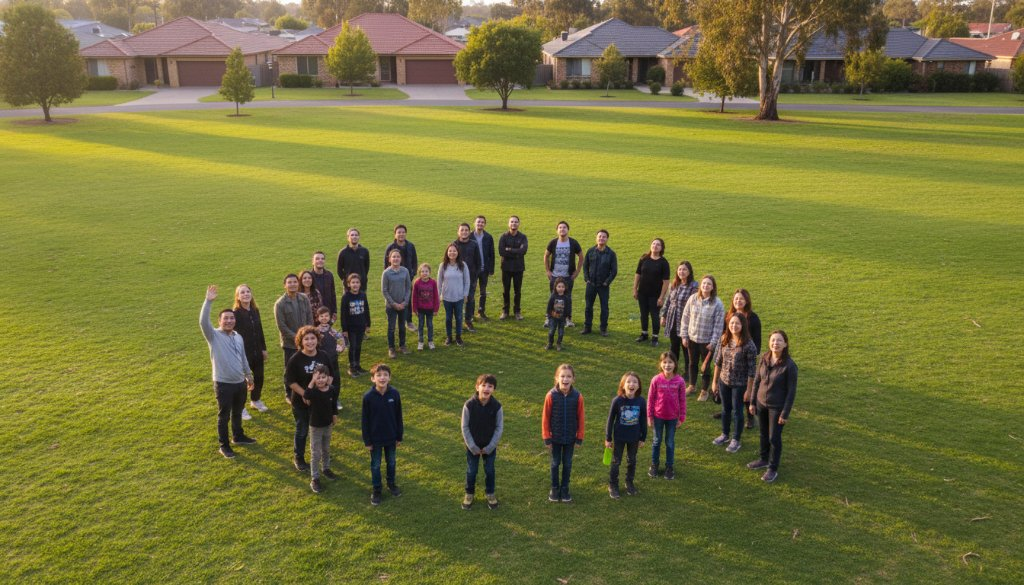 Officer group aerial portraits for memorable events: SkyShots