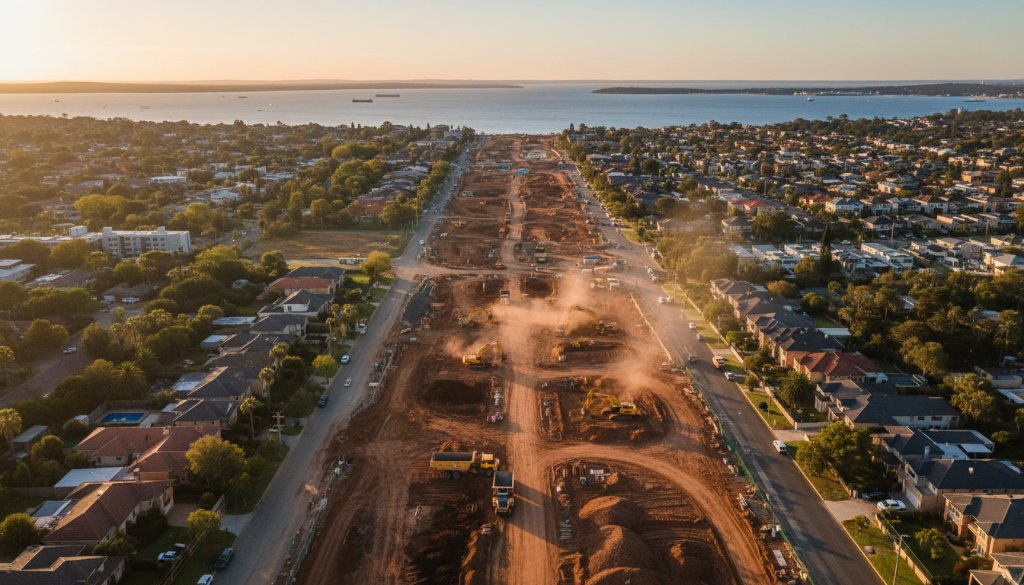 Precision Aerial Surveying Cheltenham Infrastructure Megaprojects: SkyShots Delivers