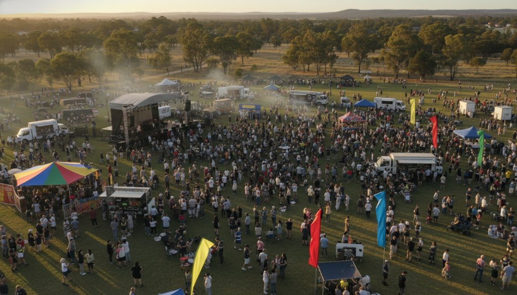 Rockbank Cultural Event Aerial Photography: Stunning Views