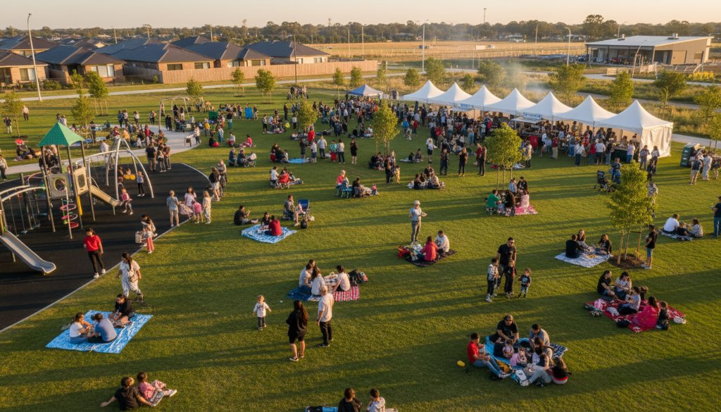 Tarneit community event drone video production: Capture the buzz!