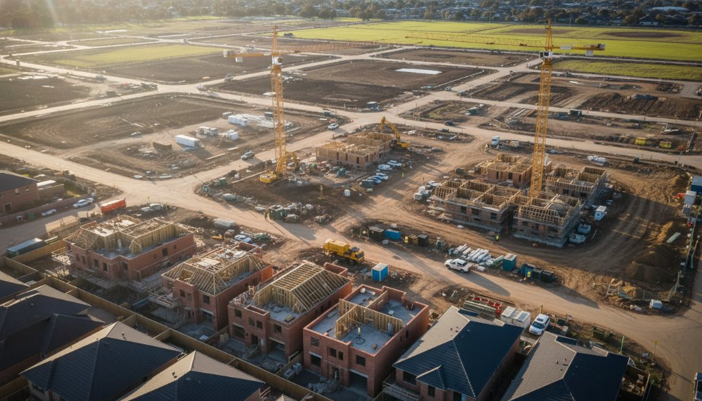 Tarneit drone construction progress reporting: Efficiency from above