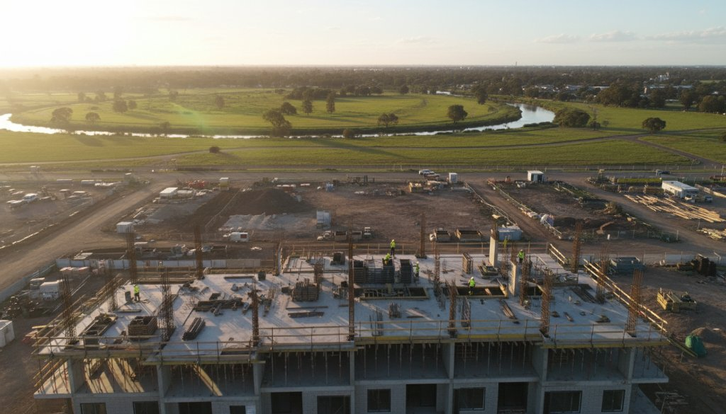 Werribee construction site drone progress updates: See Your Project Fly