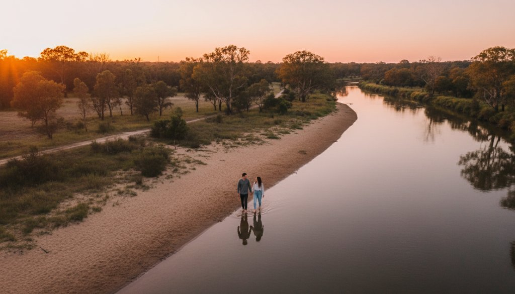 Werribee River aerial lifestyle portraits: Your Story