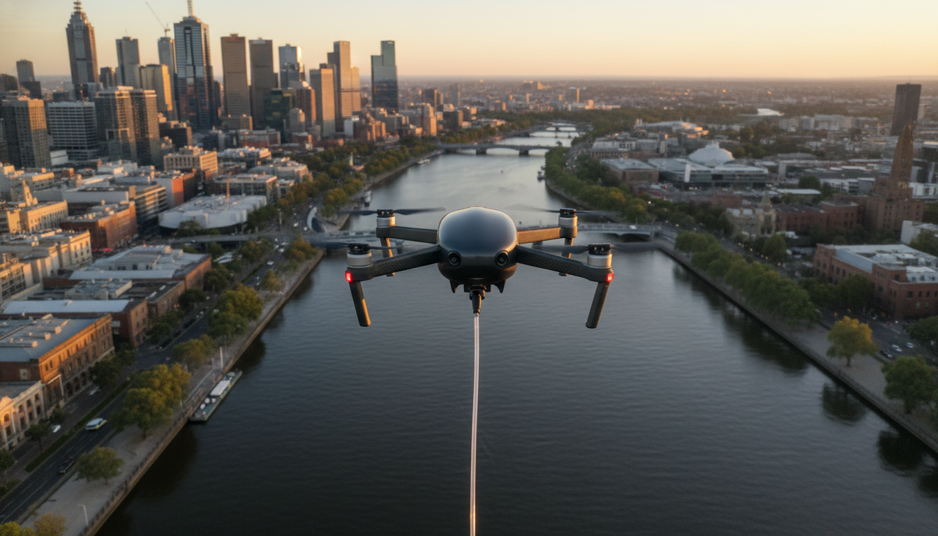 Fiber optic drones in Melbourne News: SkyShots Tech Update
