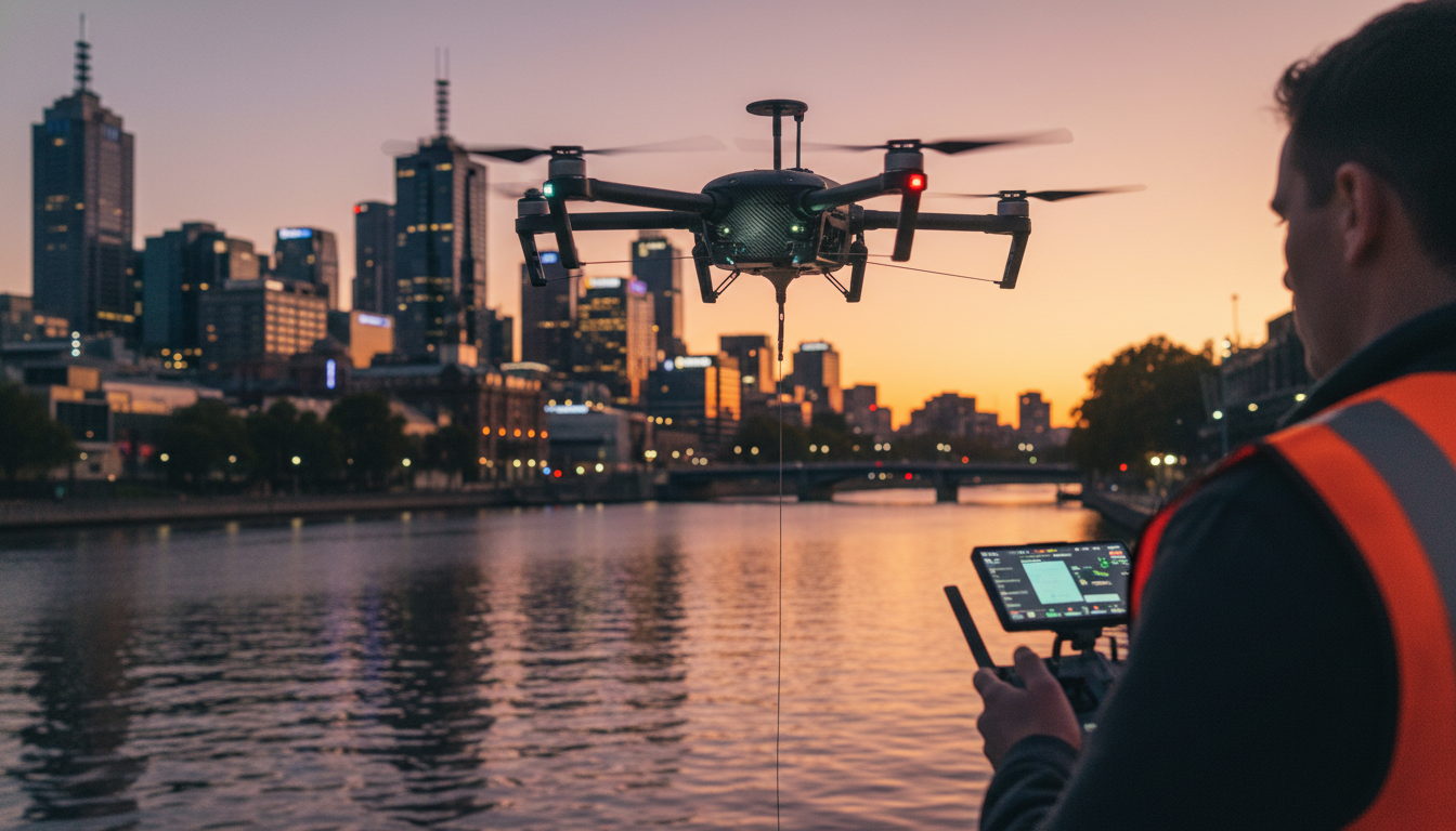 Fiber optic drones in Melbourne news: A SkyShots update